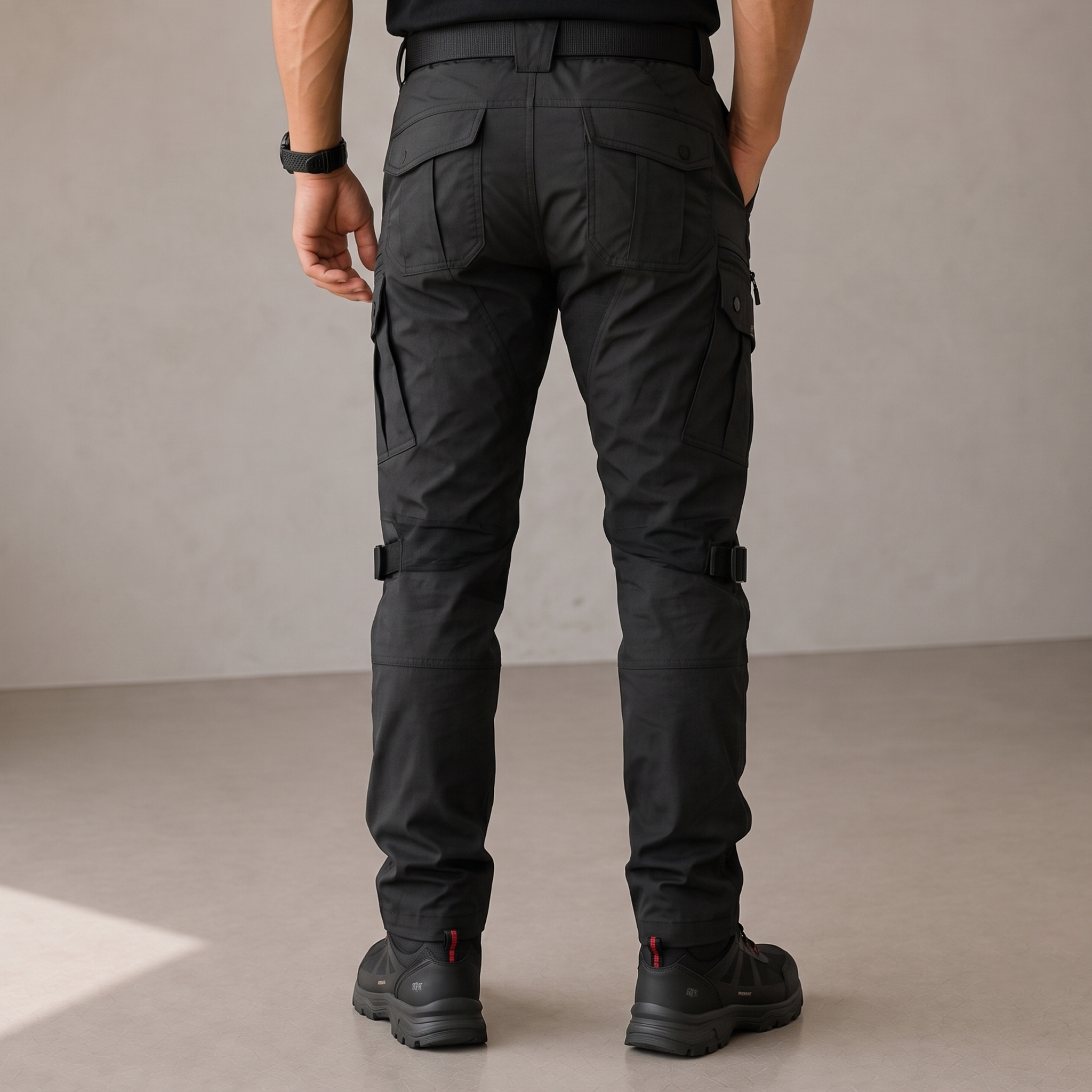 Reinforced Cargo Pants Belted Men