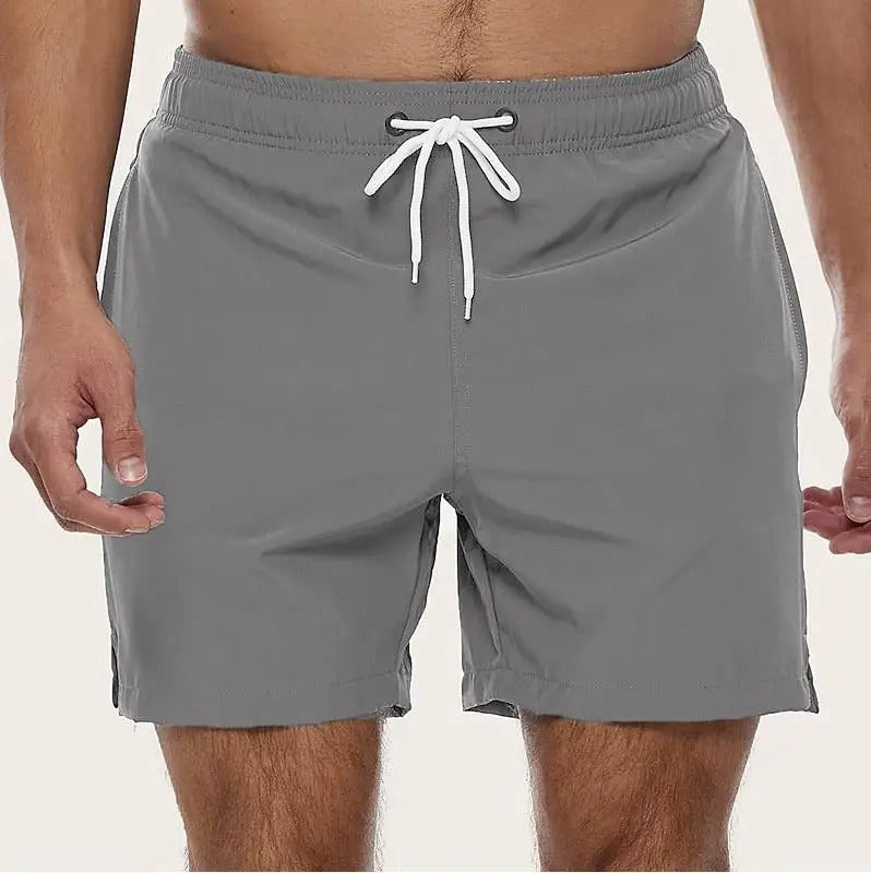 Badshorts med elastisk midja och dragsko för herr Byxor