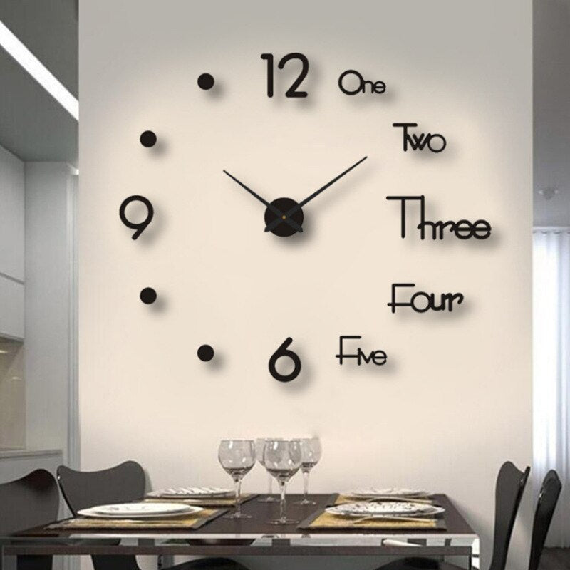 Minimalist wall clock detail shot highlighting the clock face and hour markers