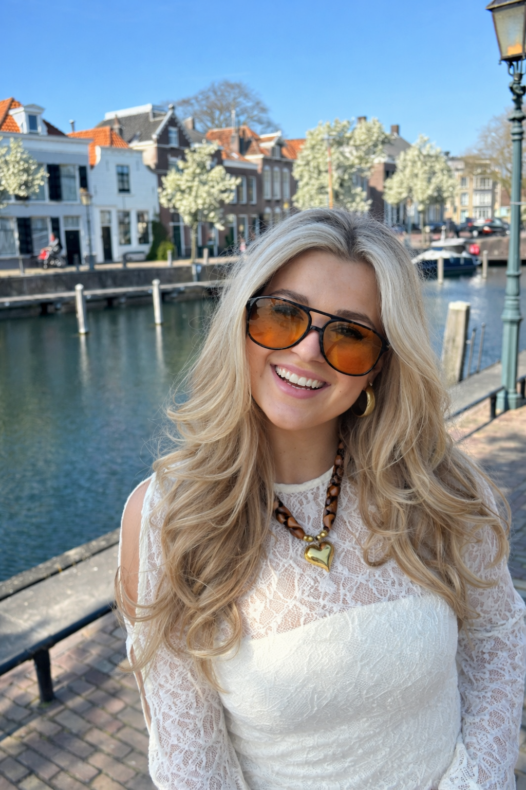 Orange Lens Sunglasses Women
