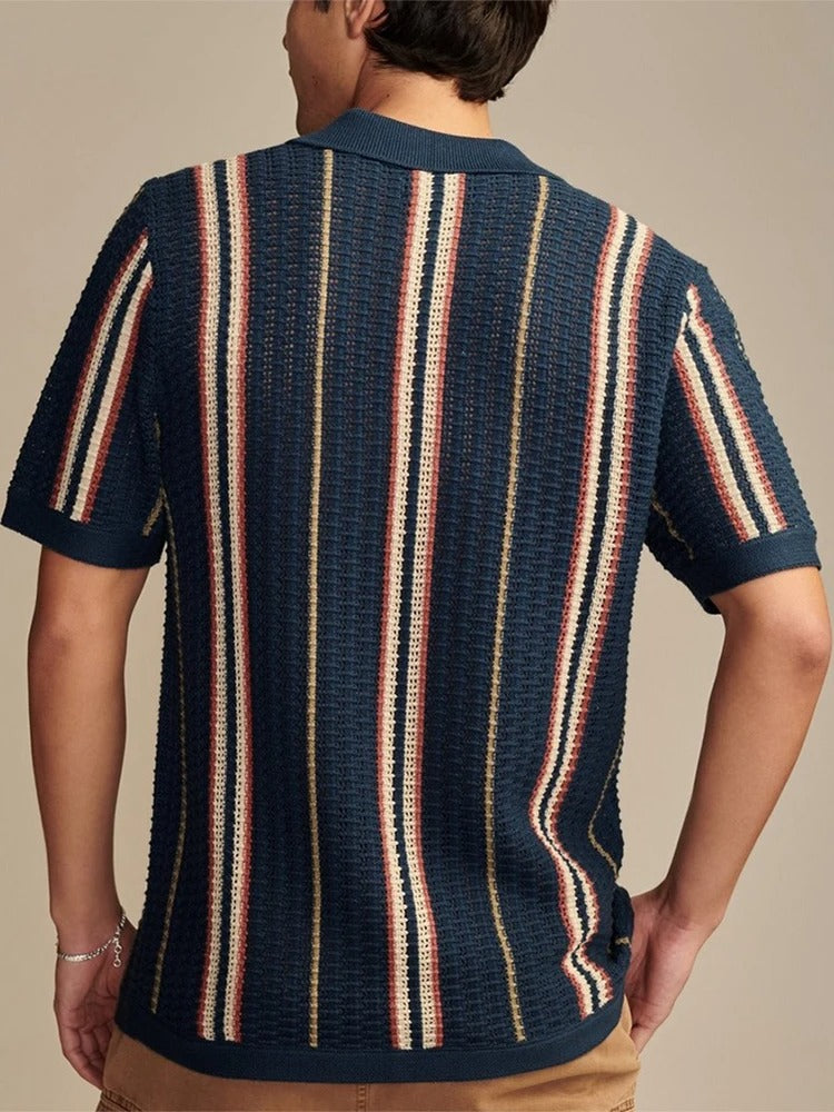 Polo Shirt Button Placket for Men
