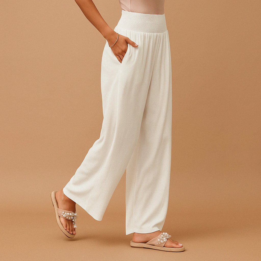 Women's High Waist Wide Leg Trousers