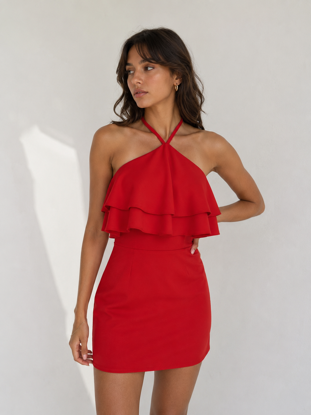Halterneck Mini Dress for Women