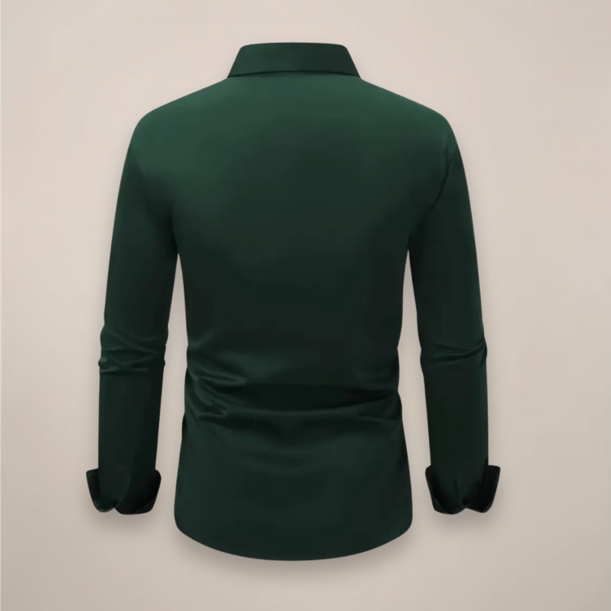 Men's tailored shirt with button front and long sleeves for formal occasions