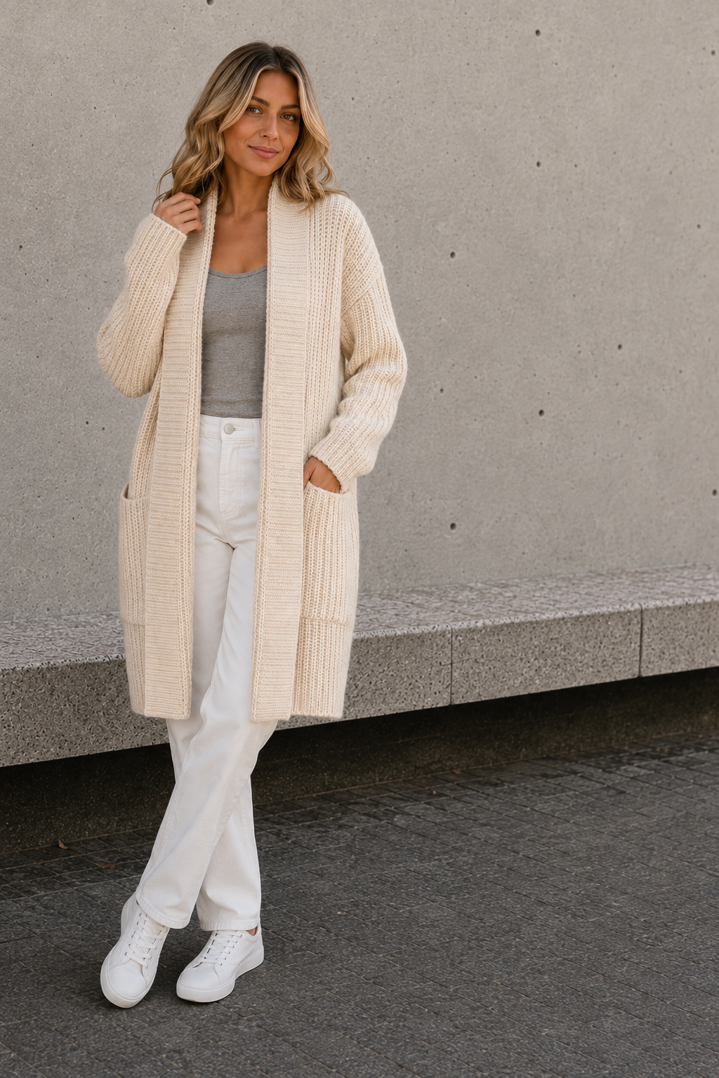 Cardigan Long Knitted Women