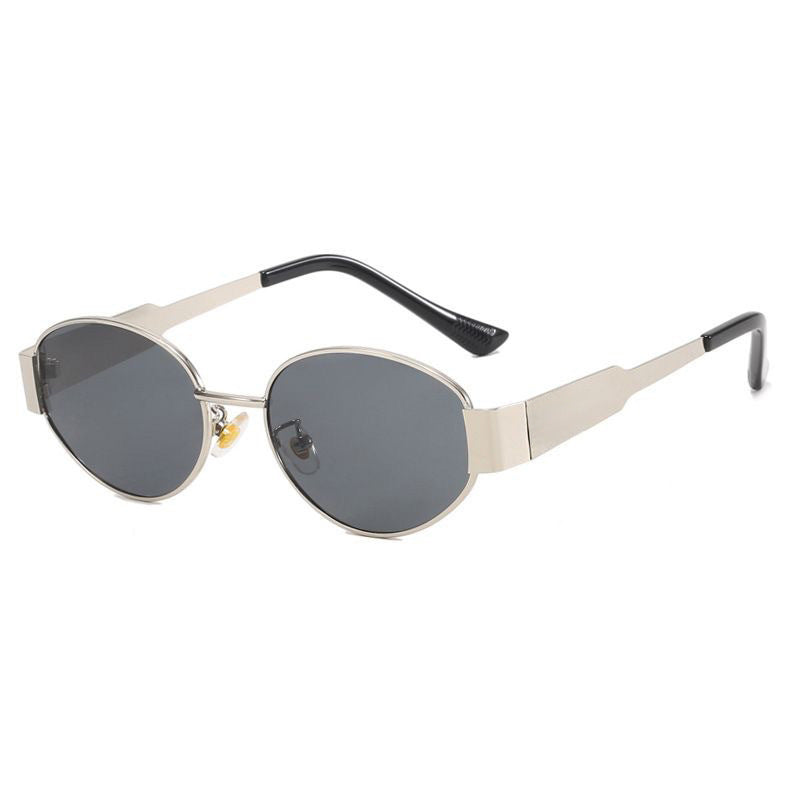 Metal Sunglasses Refined Frame Women
