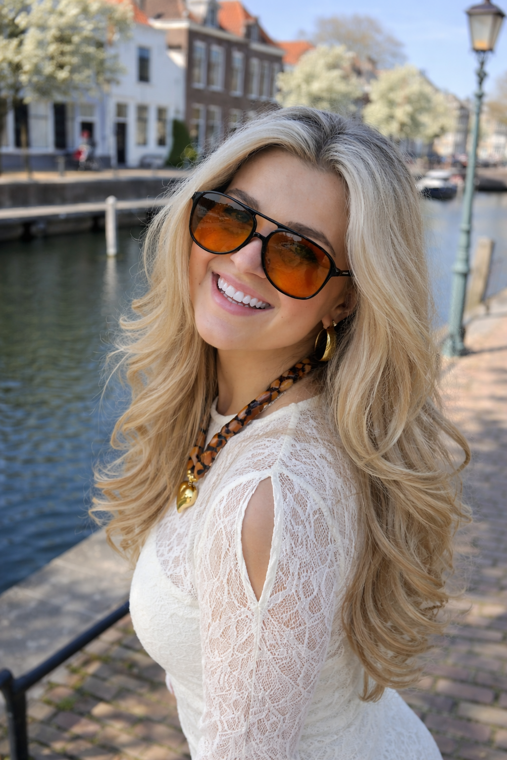 Orange Lens Sunglasses  Women