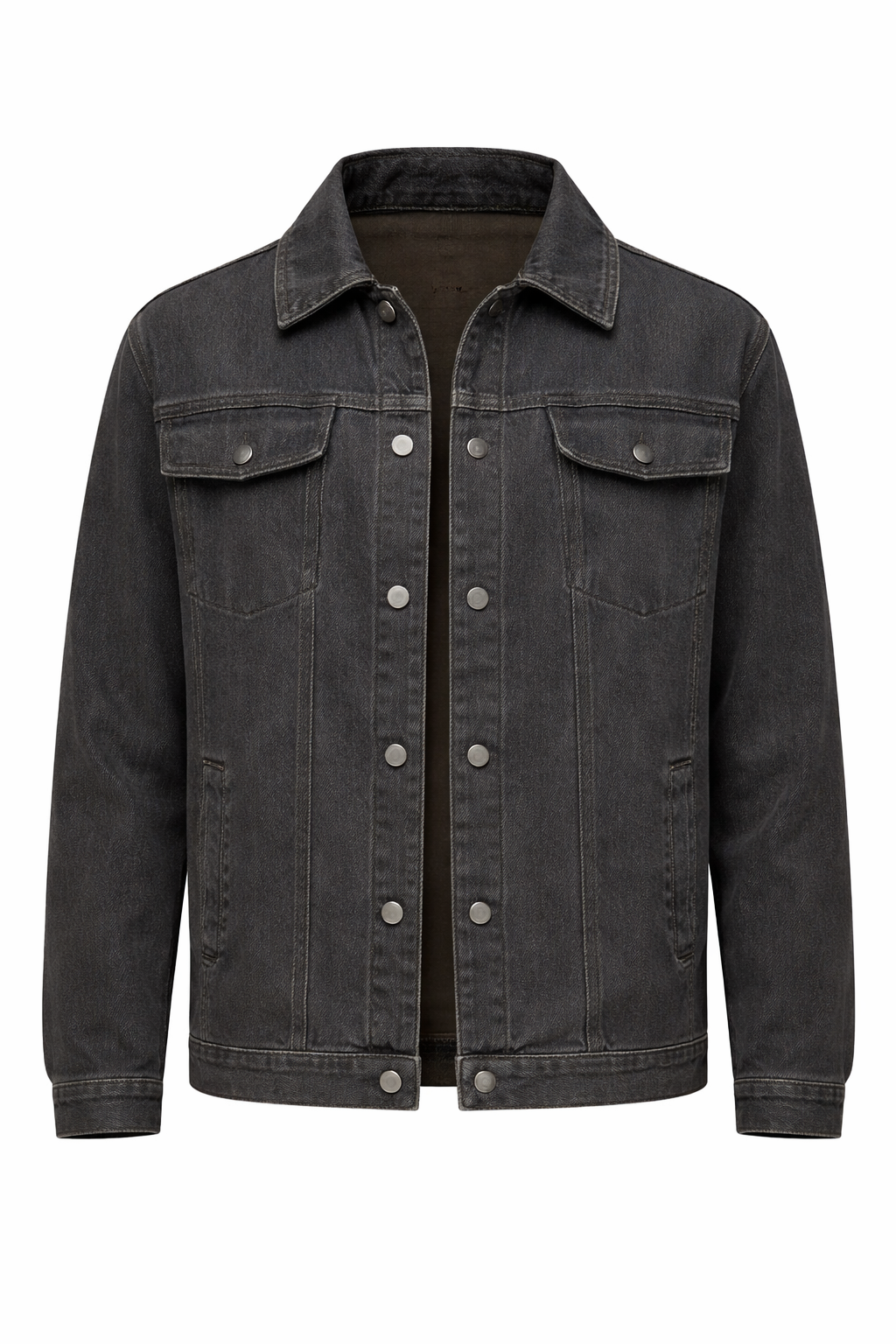 Men's classic utility jacket with regular fit and structured collar detail