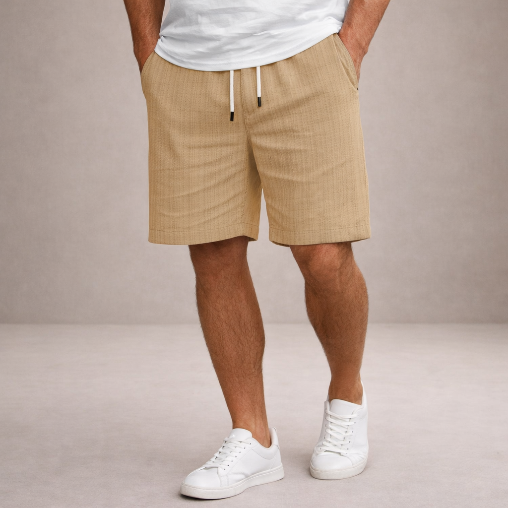 Zip fly casual shorts for holidays and travel