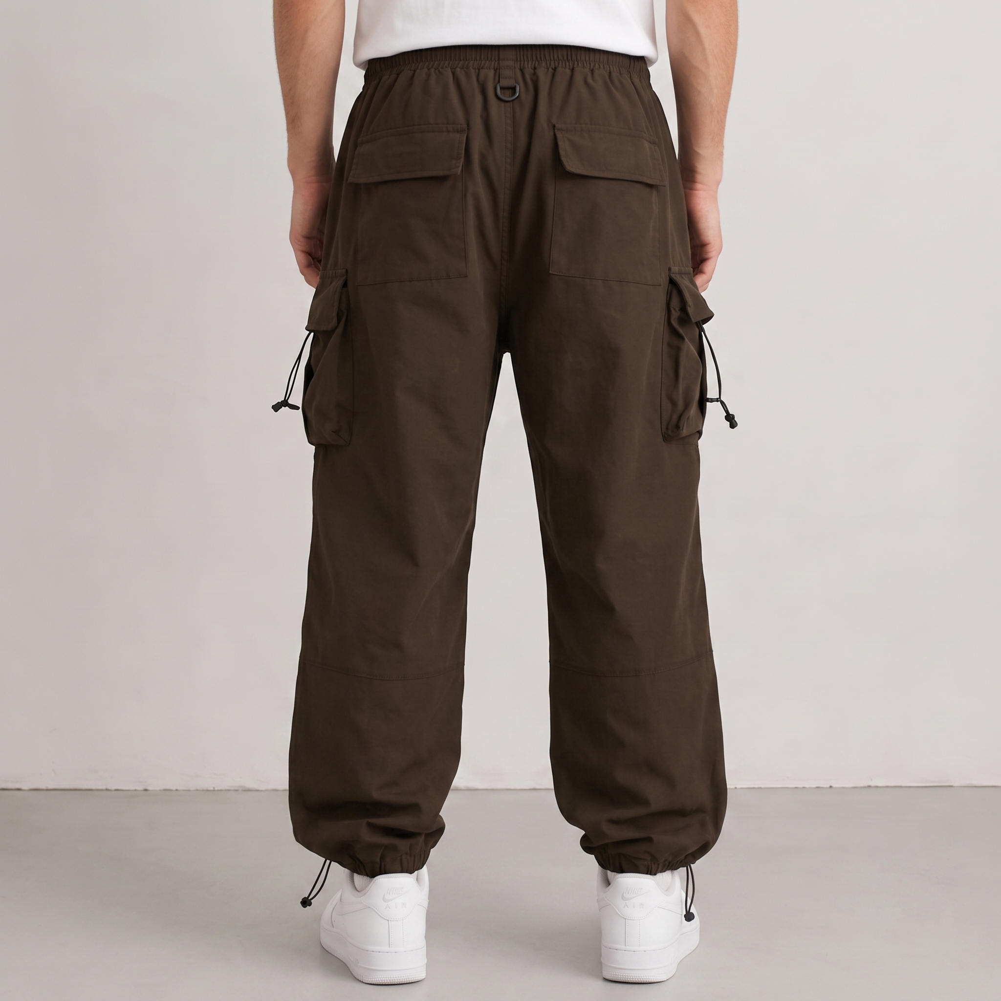 Relaxed Cargo Pants Drawstring Men