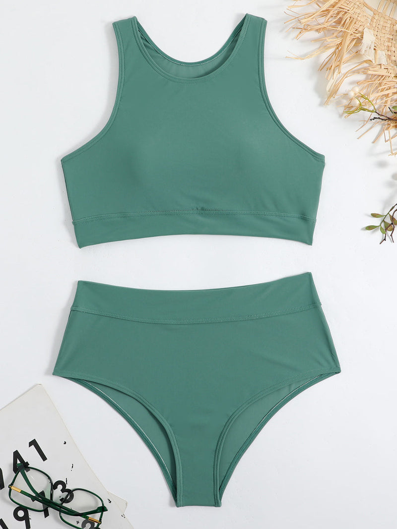 High-Neck Bikini Set Women